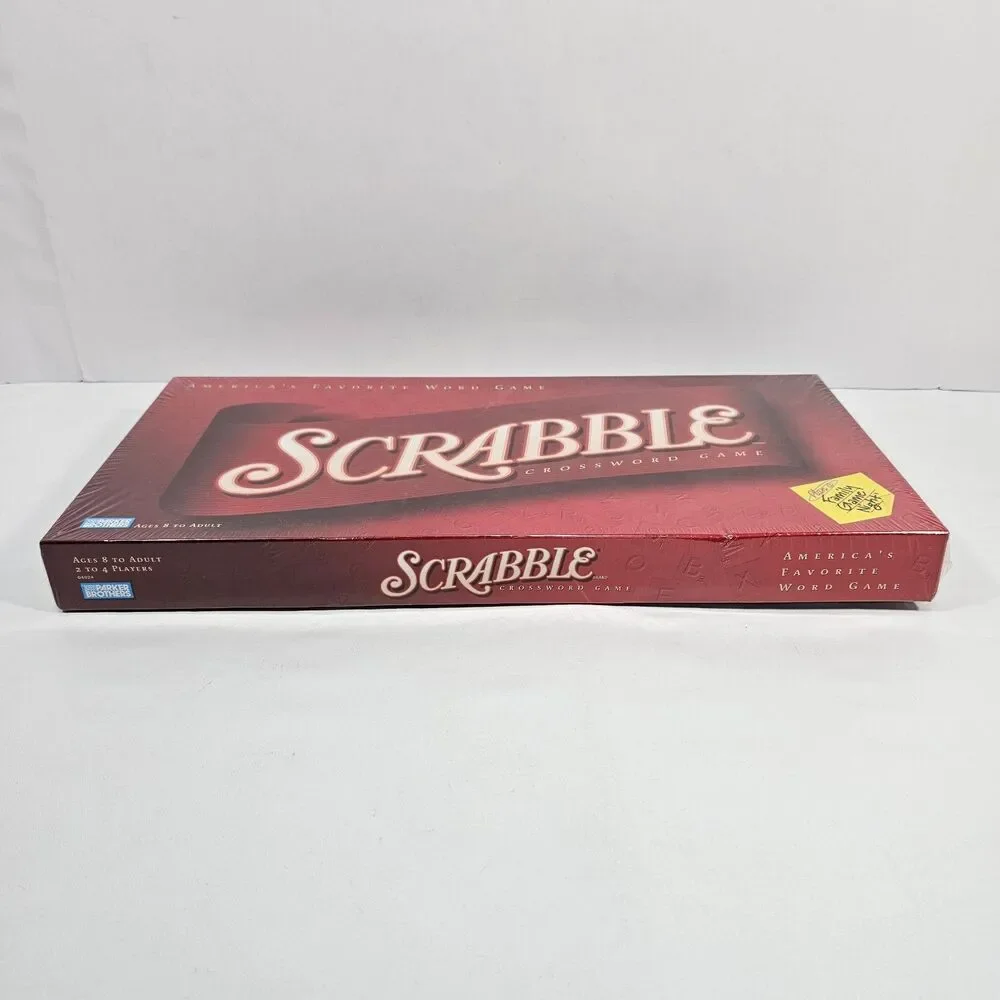 2001 Vintage Scrabble Crossword Game Parker Brothers Wooden Tiles New Sealed